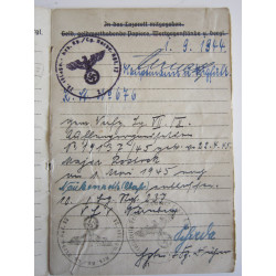 Soldbuch from Obergefreiter der Luftwaffe. - Bruno Mado Medals