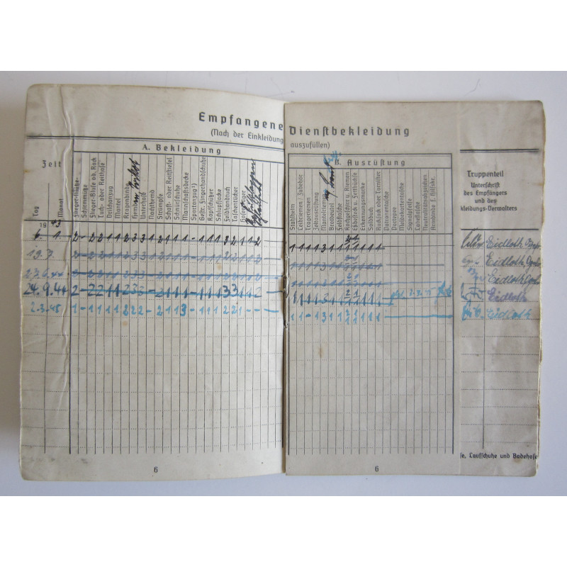 Soldbuch from Obergefreiter der Luftwaffe. - Bruno Mado Medals