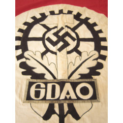 GDAO Flag (Gesamtverband Deutscher Arbeitsopfer). - Bruno Mado Medals