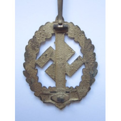 Placa de Deportes SA para minusválidos.