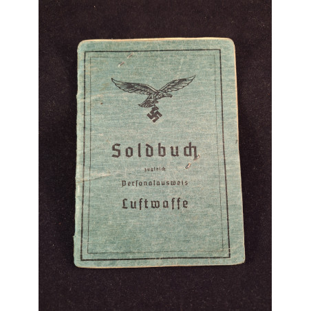 Soldbuch teniente de Flak Artillerie - Bruno Mado Medals