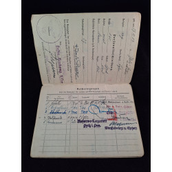 Soldbuch teniente de Flak Artillerie - Bruno Mado Medals