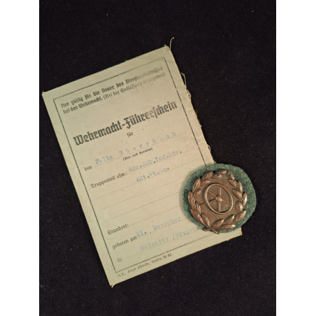 Licencia conductor especialista y placa. - Bruno Mado Medals