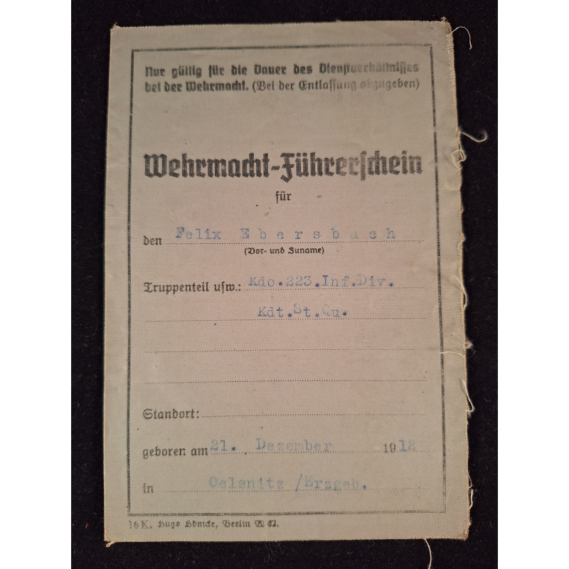 Driving license and badge. - Bruno Mado Medals
