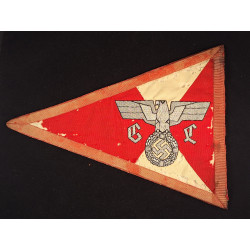 German NSDAP Car Pennant. - Bruno Mado Medals