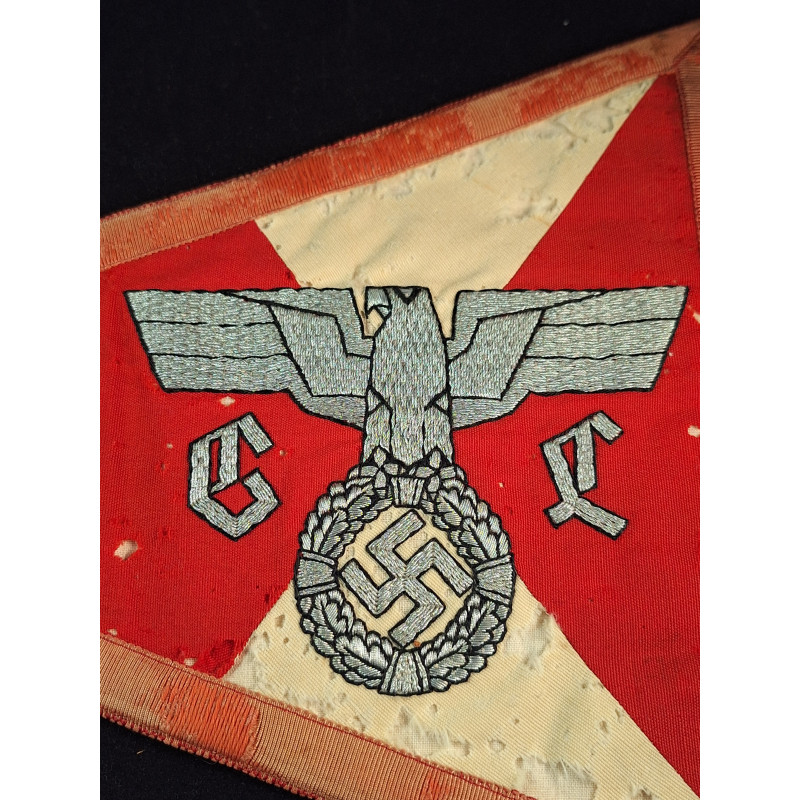 German NSDAP Car Pennant. - Bruno Mado Medals