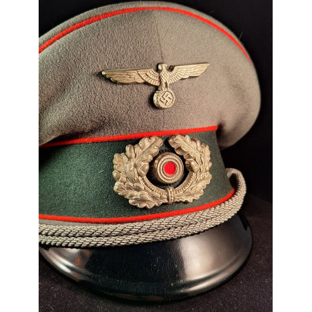 Offficer's Visor Cap (Friedrich Jaeger) - Bruno Mado Medals