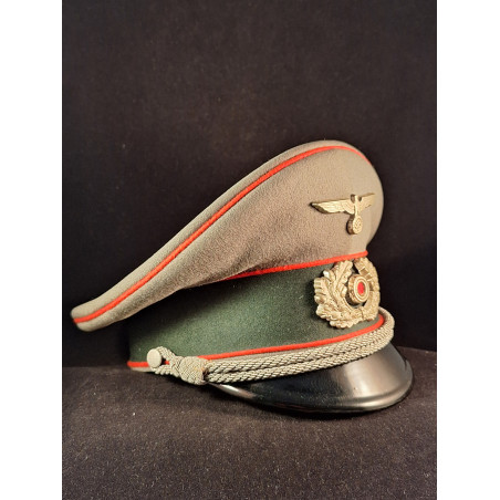 Offficer's Visor Cap (Friedrich Jaeger) - Bruno Mado Medals