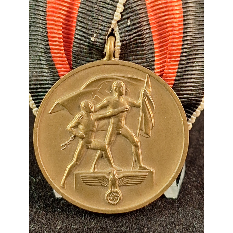 Commemorative Medal 1 Okt. 1938 Gala Medal bar.