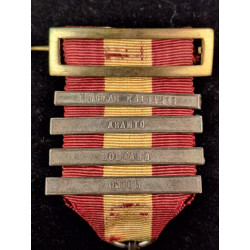 Medalla de Bilbao con cuatro pasadores.