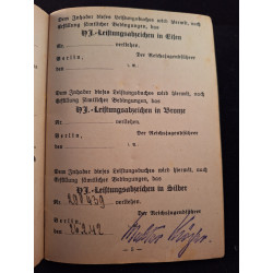 Leistungsbuch de las HJ. - Bruno Mado Medals