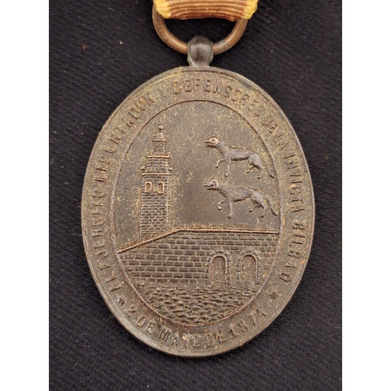 Medalla de Bilbao en pasador de gala. - Bruno Mado Medals