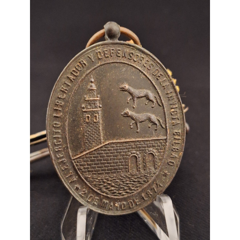 Medalla de Bilbao en pasador de gala. - Bruno Mado Medals