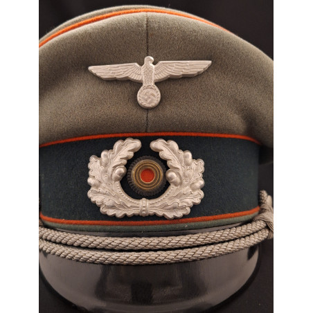 Offficer's Visor Cap (Friedrich Jaeger) - Bruno Mado Medals