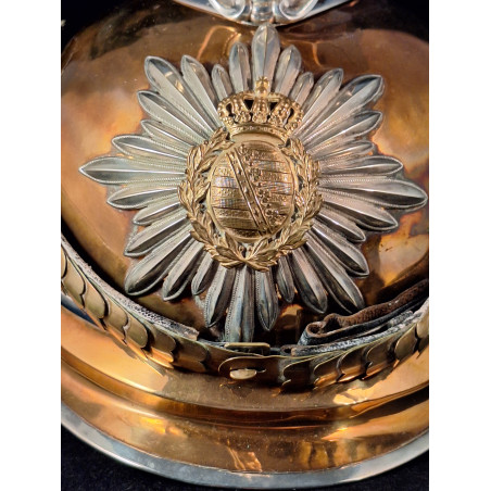 Casco Oficial Guardia Sajonia. - Bruno Mado Medals