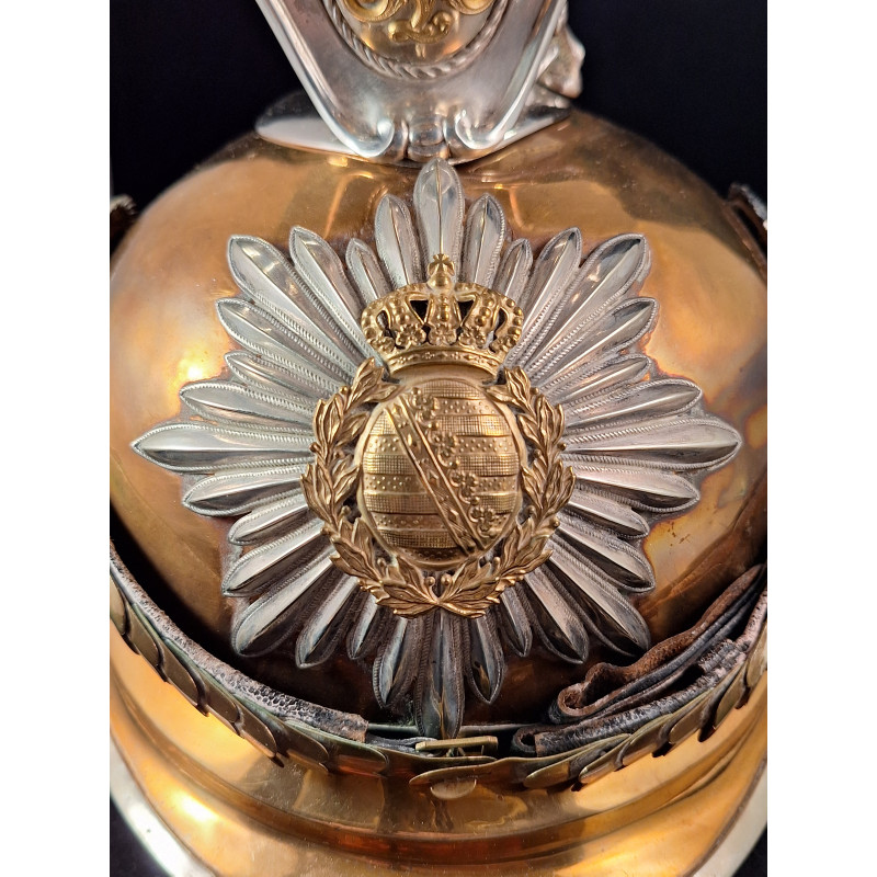 Casco Oficial Guardia Sajonia. - Bruno Mado Medals