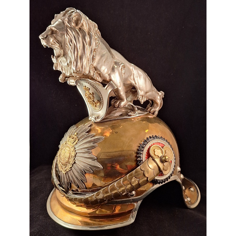 Casco Oficial Guardia Sajonia. - Bruno Mado Medals