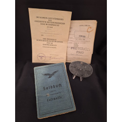 Placa y Soldbuch (LW) - Bruno Mado Medals