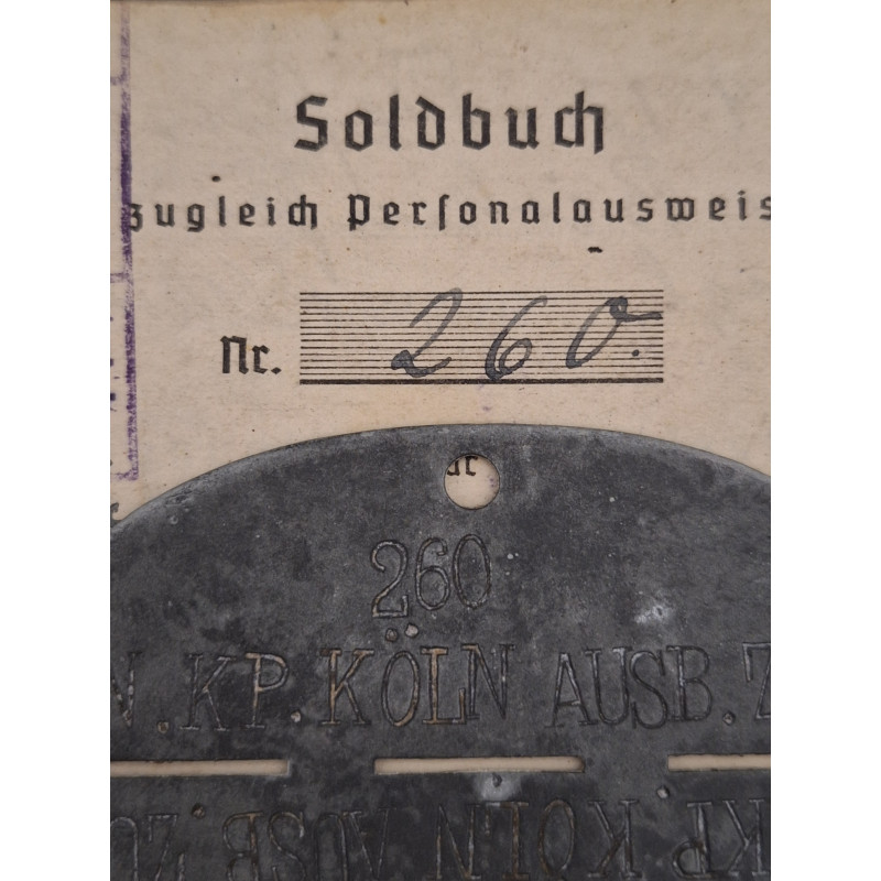 Placa y Soldbuch (LW) - Bruno Mado Medals