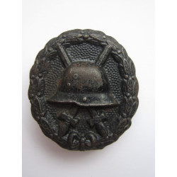 Placa de herido en negro