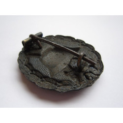 Placa de herido en negro