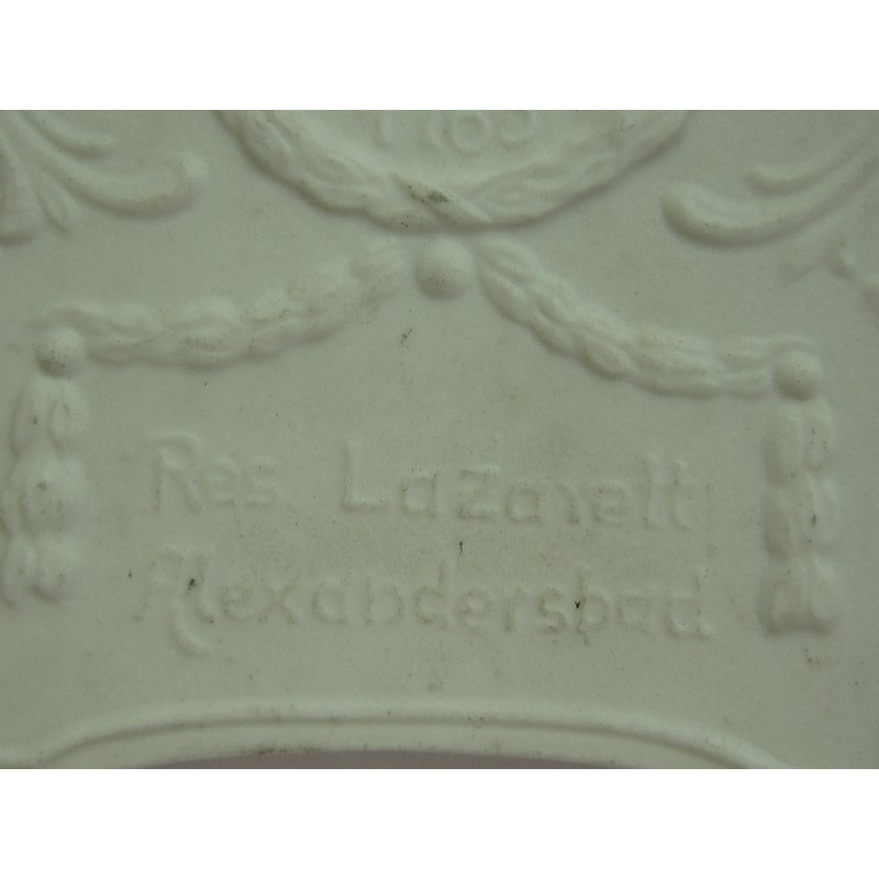 Placa de porcelana (Res. Lazarett Alexandersbad"