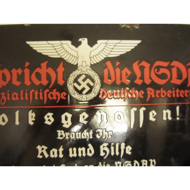 Placa propagandística del NSDAP