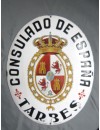 Placa del Consulado de España en Tarbes (Francia)