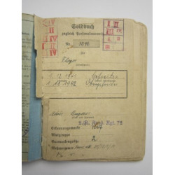 Soldbuch Obergefreiter Alois Angerer