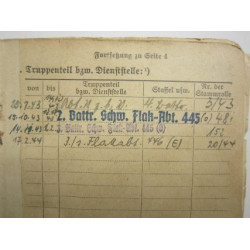 Soldbuch Obergefreiter Alois Angerer