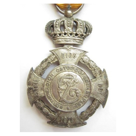 Medalla Don Carlos. Plata.