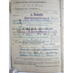 Soldbuch Obergefreiter der Flak Piel