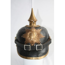 Pickelhaube. Sajonia. Tropa