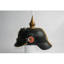 Pickelhaube. Sajonia. Tropa