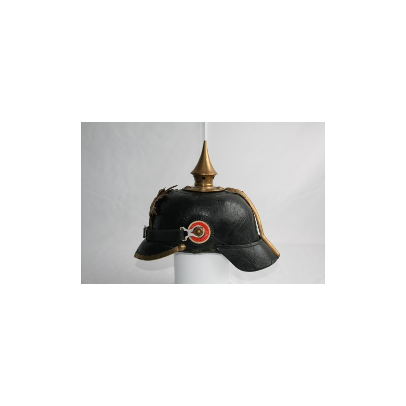 Pickelhaube. Sajonia. Tropa