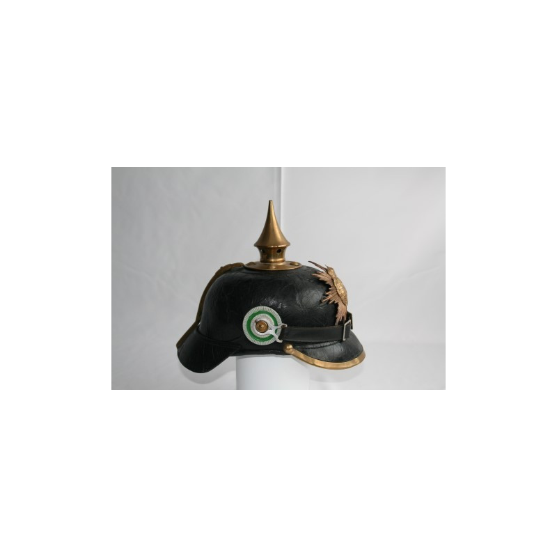 Pickelhaube. Sajonia. Tropa