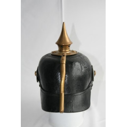 Pickelhaube. Sajonia. Tropa