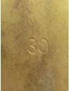 Placa de herido en oro "30"